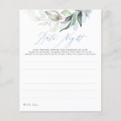 Elegant Dusty Blue Greenery Date Night Ideas (Voorkant)