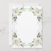 Elegant Dusty Blue Greenery Engagement Party Kaart (Achterkant)