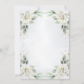 Elegant Dusty Blue Greenery Vrijgezellenfeest Kaart (Achterkant)