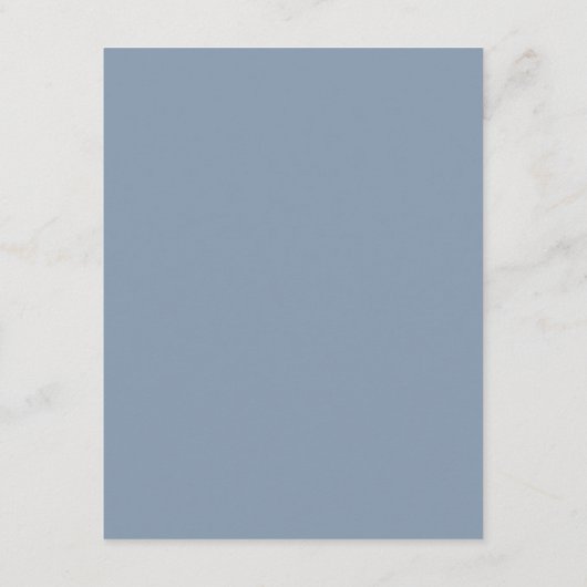 Elegant Dusty Blue Guest Information Kaarten (Achterkant)
