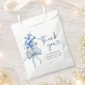 Elegant Dusty Blue Hydrangea Vrijgezellenfeest Bedankzakje (Geknipt)