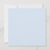 Elegant Dusty Blue & Navy Floral Vrijgezellenfeest Kaart (Achterkant)