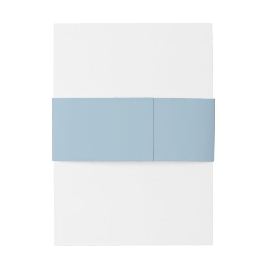 Elegant Dusty Blue Personalized Wedding Uitnodigingen Wikkel (Achterkant Voorbeeld)