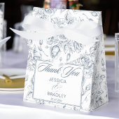 Elegant dusty blue  rozen bruiloft bedankdoosjes