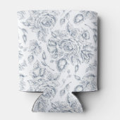 Elegant dusty blue  rozen Mr & Mrs. Blikjeskoeler (Achterkant)