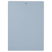 Elegant Dusty Blue Script Monogram Klembord (Achterkant)