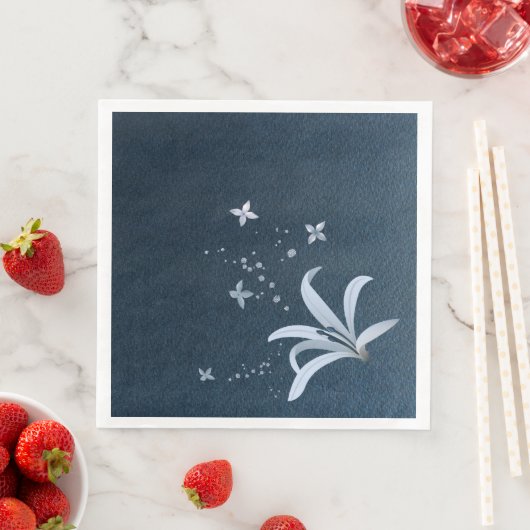 Elegant dusty blue servet (Insitu)