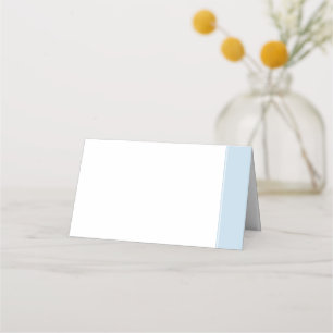 Elegant Dusty Blue Stripe Wedding Place Card Plaatskaartje