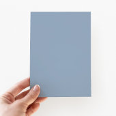 Elegant Dusty Blue Sunflower Cross Baptisme Kaart