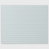 Elegant dusty blue thin stripes patroon cadeaupapier (Vlak)