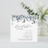 Elegant Dusty Blue Vrijgezellenfeest Kaart (Staand voorkant)