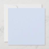 Elegant Dusty Blue Vrijgezellenfeest Kaart (Achterkant)