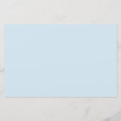 Elegant Dusty Blue Vrijgezellenfeest Recipe Kaarte (Achterkant)