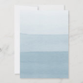Elegant Dusty Blue Waterverf Ombre Save the Date (Achterkant)