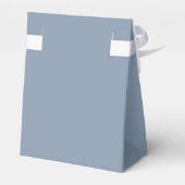Elegant Dusty Blue Wedding Favor Box Bedankdoosjes (Achterkant)