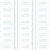 Elegant Dusty Blue Wedding Guest Adresetiketten Sticker (Voorkant)