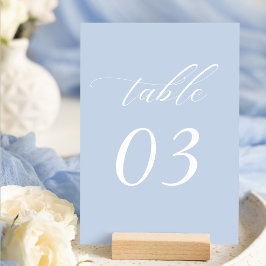 Elegant Dusty Blue Wedding Kaart