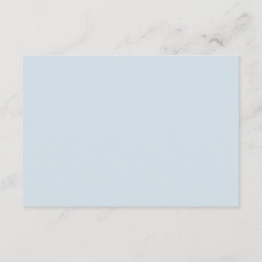 Elegant Dusty Blue Wedding Reception Informatiekaartje (Achterkant)