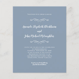 Elegant Dusty Blue White Budget Weddenation