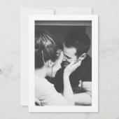 Elegant Dusty Blue White Monogram Weddenschap Kaart (Achterkant)