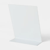 Elegant Dusty Blue Wilfloral Eten en Drinken Teken Reclamebord Met Voetstuk (Achterkant)