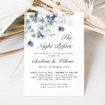 Elegant Dusty Blue Winter Foliage Rehearsal Dinner Kaart<br><div class="desc">Dit ontwerp van hoge kwaliteit is eenvoudig aan te passen aan uw trouwkleuren, -stijlen en -thema. Voor verdere aanpassing, te klikken gelieve de "pas verder"verbinding aan en ons ontwerphulpmiddel te gebruiken om deze sjabloon te wijzigen. Neem contact met me op als je hulp nodig hebt bij het wijzigen van de...</div>