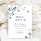 Elegant Dusty Blue Winter Foliage VRIJGEZELLENFEES Kaart