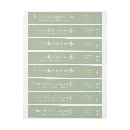 Elegant Dusty Green Minimalist Simple Wedding (Vel)