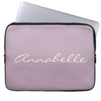 Elegant Dusty Lila Handgeschreven Script Name Cust