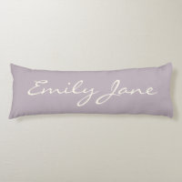 Elegant Dusty Lila Handgeschreven Script Name Cust