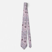 Elegant Dusty Mauve Botanical Necktie for Weddings Stropdas (Voorkant)
