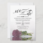 Elegant Dusty Mauve Roos We doen nog steeds geloft Kaart (Voorkant)