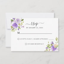 Elegant Dusty Paars Plum Greenery Floral Wedding