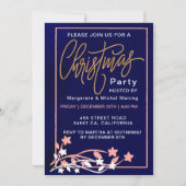 Elegant Dusty Pink Boho Wildflower Christmas Kaart (Voorkant)