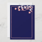 Elegant Dusty Pink Boho Wildflower Christmas Kaart (Achterkant)