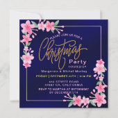 Elegant Dusty Pink Boho Wildflower Christmas Kaart (Voorkant)