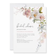 Elegant Dusty Pink Floral Vrijgezellenfeest