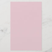 Elegant Dusty Pink Waterverf Magnolia Menu (Achterkant)