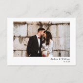 Elegant Dusty Pink Wedding RSVP Informatiekaartje (Achterkant)