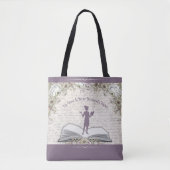 Elegant Dusty Plum Inspirational Teacher Tote Bag (Voorkant)