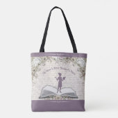 Elegant Dusty Plum Inspirational Teacher Tote Bag (Achterkant)