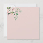 Elegant Dusty Roos Blush Peony Vrijgezellenfeest I Kaart (Achterkant)