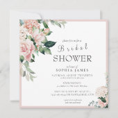 Elegant Dusty Roos Blush Peony Vrijgezellenfeest I Kaart (Voorkant)