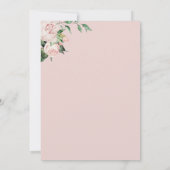 Elegant Dusty Roos Blush Peony Vrijgezellenfeest Kaart (Achterkant)