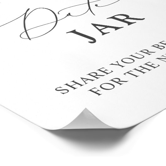 Elegant Dusty Roos Floral Date Jar Bruidsspel Poster (Hoek)