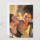 Elegant Dusty Roos Floral Gold Wedding Foto Kaart (Achterkant)