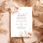 Elegant Dusty Roos Floral Vrijgezellenfeest Kaart