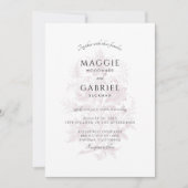 Elegant Dusty Roos Floral Wedding Kaart (Voorkant)
