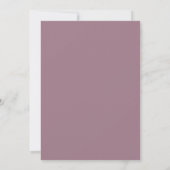 Elegant Dusty Roos Gray Botanical Wedding Kaart (Achterkant)