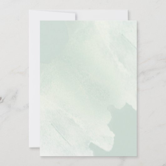 Elegant Dusty Roos & Green Floral Let's Celebrate Kaart (Achterkant)